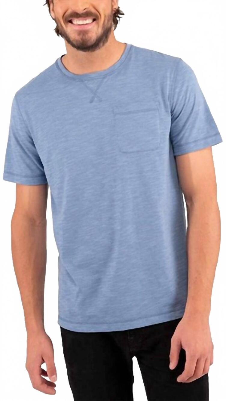 NEW BOSTON TRADER boston traders mens pocket tee in blue